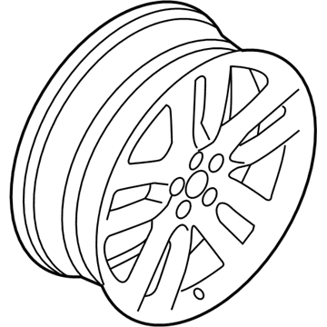 Ford DT4Z-1007-A Wheel, Alloy DT4Z-1007-A Ford Wheel, Alloy Illustration 1 of 1
