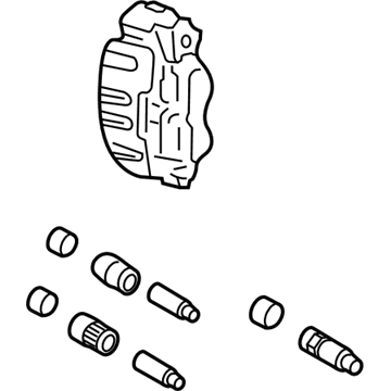 Ford AL3Z-2B121-B Caliper Assembly - Brake - Less Pad