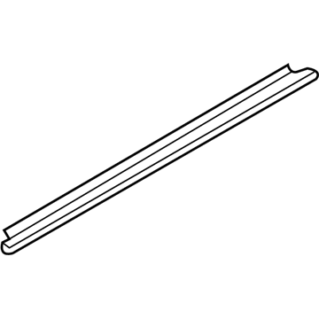 Ford 7C3Z-2625860-A Belt Weatherstrip, Rear 7C3Z-2625860-A Ford Belt Weatherstrip, Rear Illustration 1 of 1