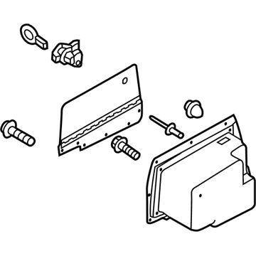 Ford EB5Z-78115A00-AA Storage Box, Rear EB5Z-78115A00-AA Ford Storage Box, Rear Illustration 1 of 1