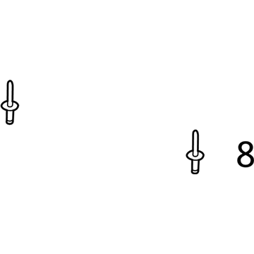 -W716194-S437 Ford Side Panel Stud Illustration 1 of 1