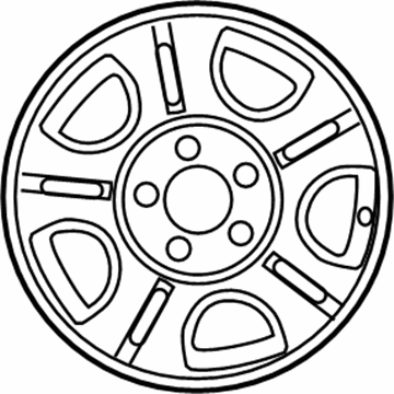 Ford 7L5Z-1007-P Wheel Assembly