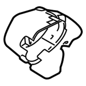 Ford D2BZ-18491-A Floor Duct, Driver Side D2BZ-18491-A Ford Floor Duct, Driver Side Illustration 1 of 1