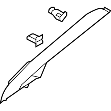 Ford H2BZ-5403598-AF Moulding - Windshield