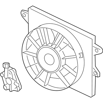 Lincoln 4W4Z-8C607-AA Fan And Motor Assembly