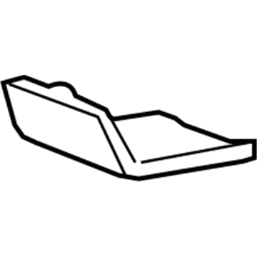 3F2Z-17601B32-AAB Ford Upper Trim Panel Rear Cover Illustration 1 of 1