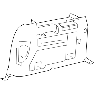5F2Z-1731013-AAA Ford Lower Trim Panel, Driver Side Illustration 1 of 1