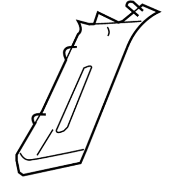 3F2Z-1752018-AAA Ford Upper Trim Panel, Passenger Side Illustration 1 of 1