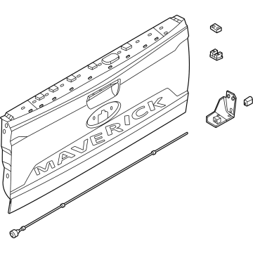Ford NZ6Z-6040700-A Tailgate Assembly