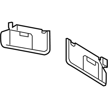 Lincoln 7A1Z-7804104-AA Visor Assembly - Sun