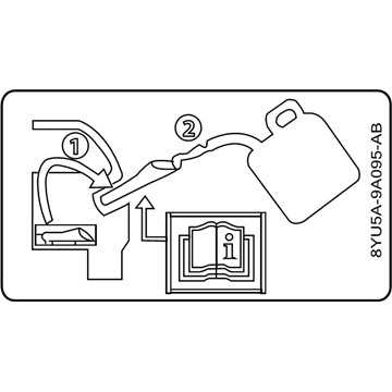Ford AU5Z-9A095-D Decal