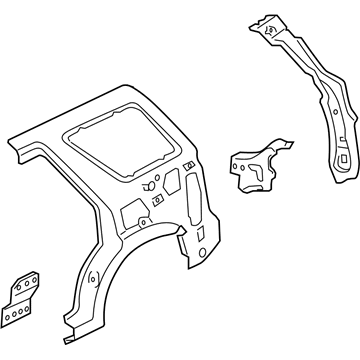 Mercury 5L8Z-7827865-AA Panel Assembly - Rear Quarter Inner