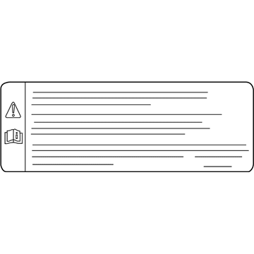 Ford BB5Z-19C541-A Label - Luggage Arrangement