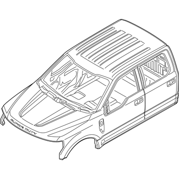Ford LC3Z-26001B24-A Cab Assembly - Trimmed - Primed