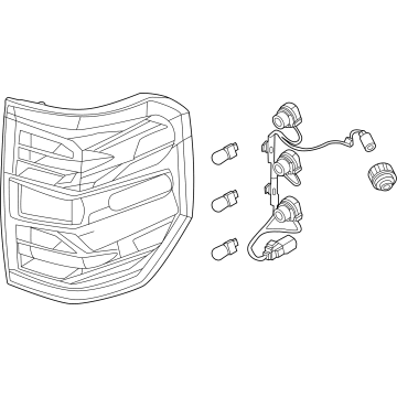 NZ6Z-13404-F Ford Lamp Assembly - Rear, Stop And Flasher Illustration 1 of 1