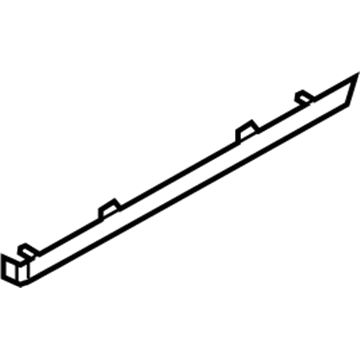 Ford AE9Z-7420942-CE Trim Molding, Charcoal, Passenger Side AE9Z-7420942-CE Ford Trim Molding, Charcoal, Passenger Side Illustration 1 of 1