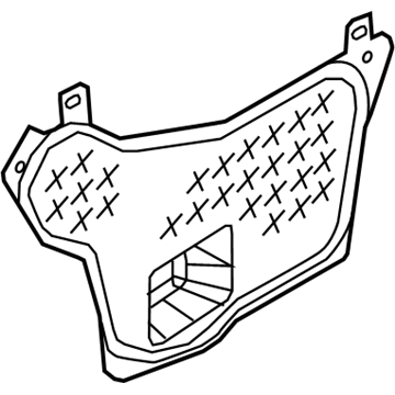 Ford AE9Z-7437459-A Water Shield, Driver Side AE9Z-7437459-A Ford Water Shield, Driver Side Illustration 1 of 1