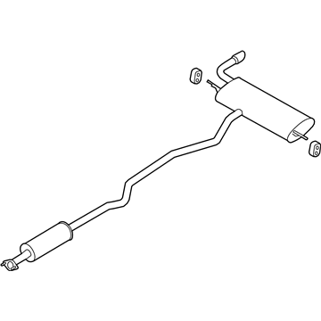 Ford DS7Z-5230-N Muffler Assembly - Rear