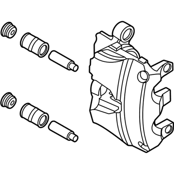 Ford JX6Z-2B120-T Caliper Assembly - Brake - Less Pad