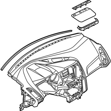 Ford F1EZ-5804320-SA Panel - Instrument