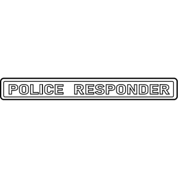 Ford KS7Z-9942528-A Nameplate, Rear KS7Z-9942528-A Ford Nameplate, Rear Illustration 1 of 1
