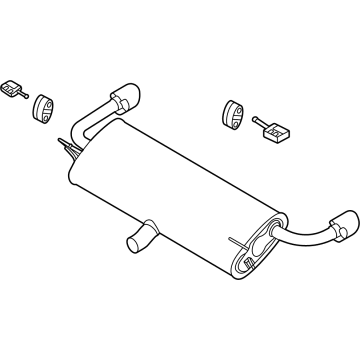 Ford LX6Z-5A289-C Muffler Assembly - Rear