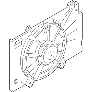 Ford Fiesta Radiator fan - C1BZ-8C607-WK