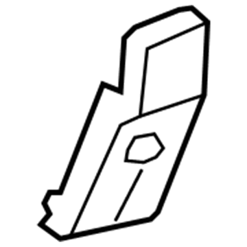 7L1Z-7867461-AB Ford Pivot Cover, Camel, Driver Side Illustration 1 of 1