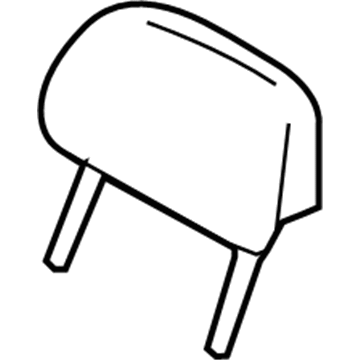 Ford FL7Z-78611A08-AB Headrest, Driver Side FL7Z-78611A08-AB Ford Headrest, Driver Side Illustration 1 of 1