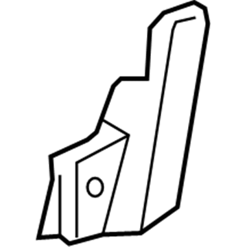 7L1Z-7861348-AB Ford Pivot Cover, Camel, Passenger Side Illustration 1 of 1