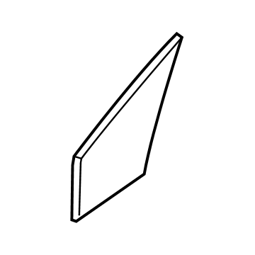 Ford DT1Z-6121412-A Glass - Door Vent Window - Fixed