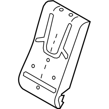 Ford BE5Z-5466800-A Seat Back Pad, Rear Passenger Side BE5Z-5466800-A Ford Seat Back Pad, Rear Passenger Side Illustration 1 of 1