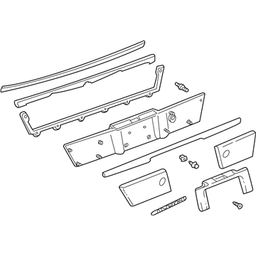 Mercury Bumper Reflector - 7W3Z-13A565-A