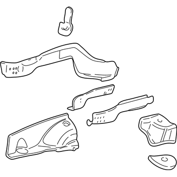 Ford 3F1Z-16054-AA Apron/Rail Assembly, Front Passenger Side 3F1Z-16054-AA Ford Apron/Rail Assembly, Front Passenger Side Illustration 1 of 1