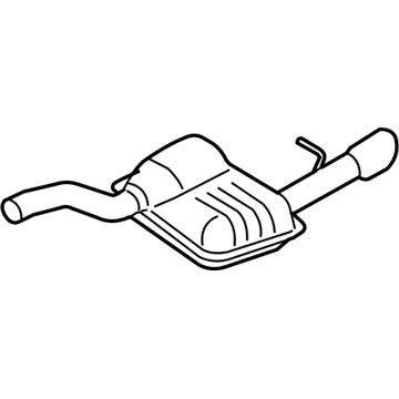 Ford 8S4Z-5A289-C Muffler Assembly - Rear