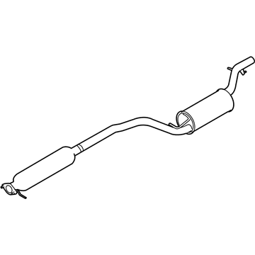 Ford 9S4Z-5230-A Muffler Assembly - Front