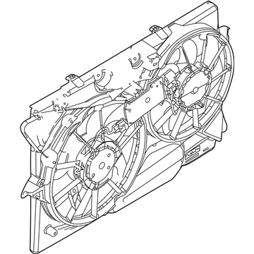Lincoln BA8Z-8C607-G Motor And Fan Assembly - Engine Cooling