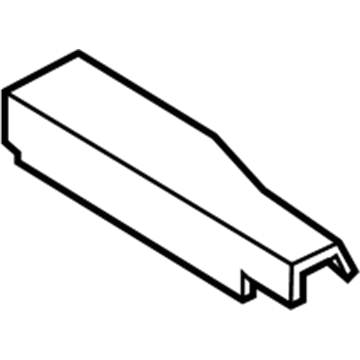 Ford 8C3Z-9941019-AA End Cap Molding, Black, Rear Driver Side 8C3Z-9941019-AA Ford End Cap Molding, Black, Rear Driver Side Illustration 1 of 1