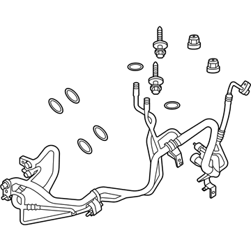 Ford L1MZ-19A834-LH Tube Assembly L1MZ-19A834-LH Ford Tube Assembly Illustration 1 of 1