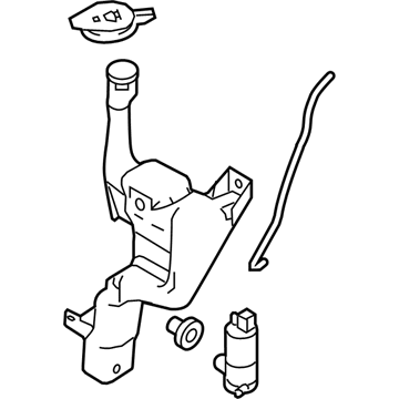 Ford BE8Z-17618-A Reservoir - Windshield Washer
