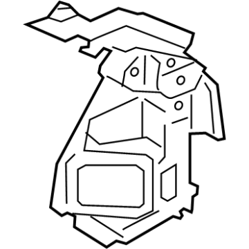 PJ6Z-7845114-B Ford Trough - Luggage Compartment Drain Illustration 1 of 1