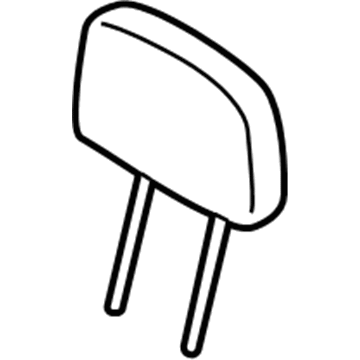 9T1Z-17611A08-AA Ford Headrest, Center Illustration 1 of 1