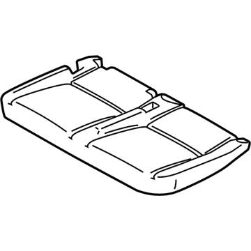 9T1Z-1763841-B Ford Seat Cushion Pad, Rear Driver Side Illustration 1 of 1