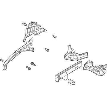 Lincoln L1MZ-16055-AA Apron Assembly - Front Fender