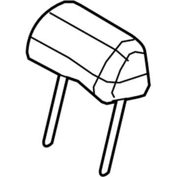 Lincoln 5W1Z54611A08AAA Headrest Assembly