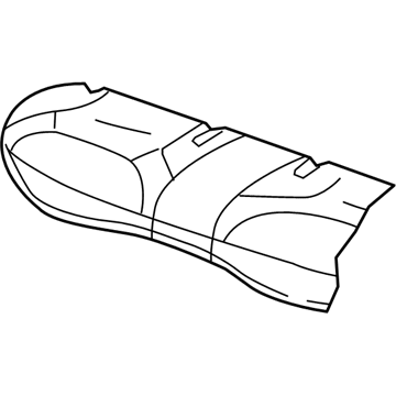 Lincoln 5W1Z-5463804-CAD Cover Assembly - Rear Seat