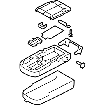 Lincoln 3W1Z-5467112-AAE Armrest Assembly