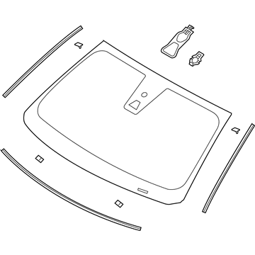 Ford FG1Z-5403100-A Glass - Windscreen