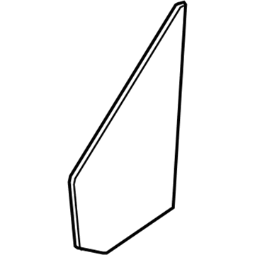 Ford BK3Z-6121412-C Glass - Door Vent Window - Fixed