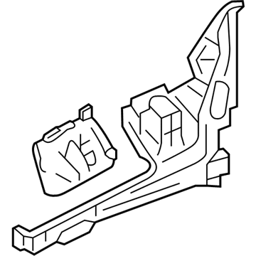 Lincoln DG1Z-16054-B Apron Assembly - Front Fender